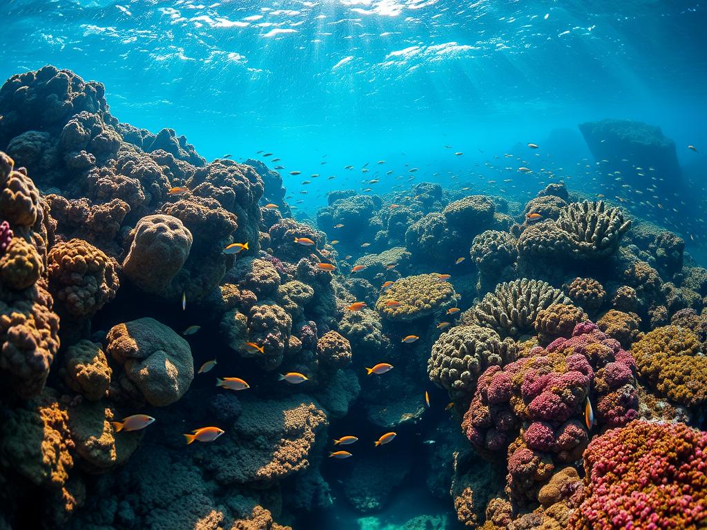 Terumbu karang berwarna-warni dan ikan-ikan tropis di perairan Yenbuba, Raja Ampat